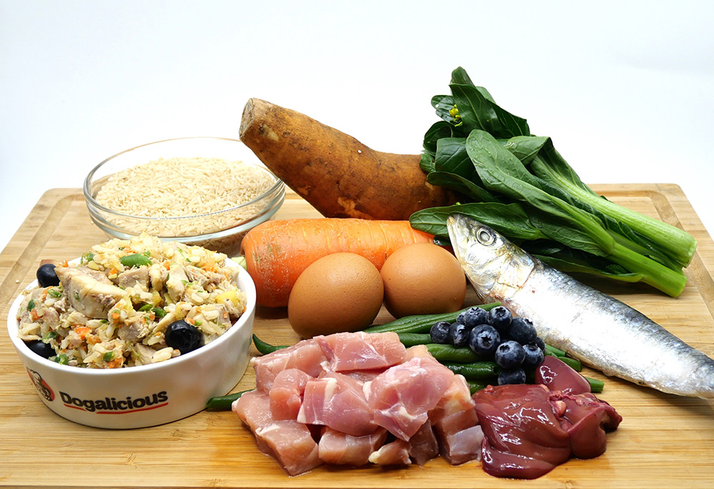 Fresh Dog Food - Garden Chicken Recipe