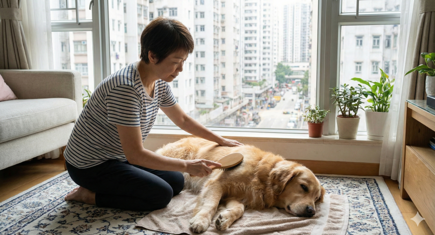 香港狗狗敏感完整指南示範狗狗皮膚護理。Hong Kong Dog Allergy Complete Guide